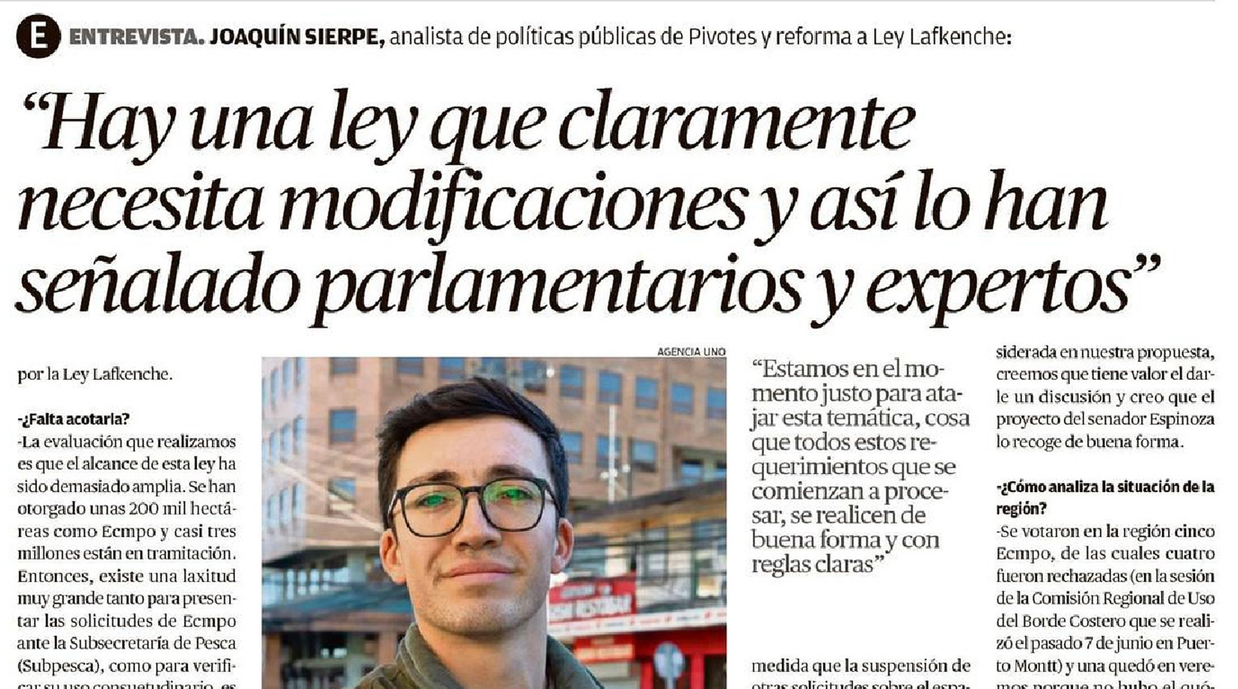 Ley Lafkenche: Análisis Y Propuesta De Reformas Por Pivotes